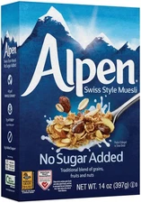 Alpen No Sugar Added Muesli, Swiss Style Muesli Cereal, 14 Ounce