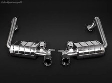 Capristo Edelstahl Sportauspuff Porsche 718 Boxster S Typ 982 2x rund aus Carbon