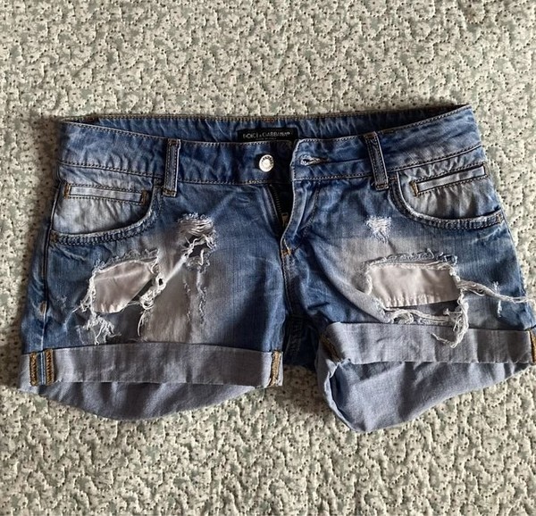 Men Dolce&Gabbana Shorts Blue Denim 32