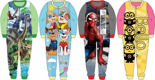 Job Lot 12 x BRAND NEW Kid's Official Character All In One Fleece PJs/Sleepsuits - Picture 2 of 16