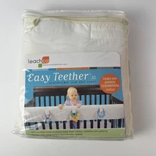Leachco  Easy Teether Convertible Crib Rail Cover Cream XL 50.25"x17.5" NOS 2012