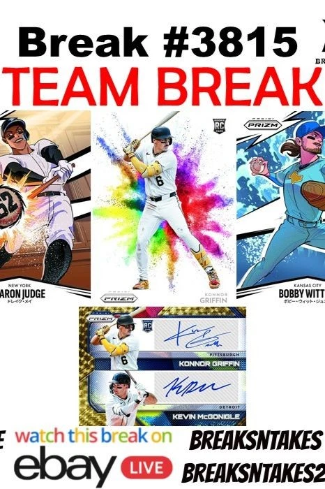 Break #3815: 2026 Panini Prizm Baseball Hobby CASE (12 BOX) Team Break