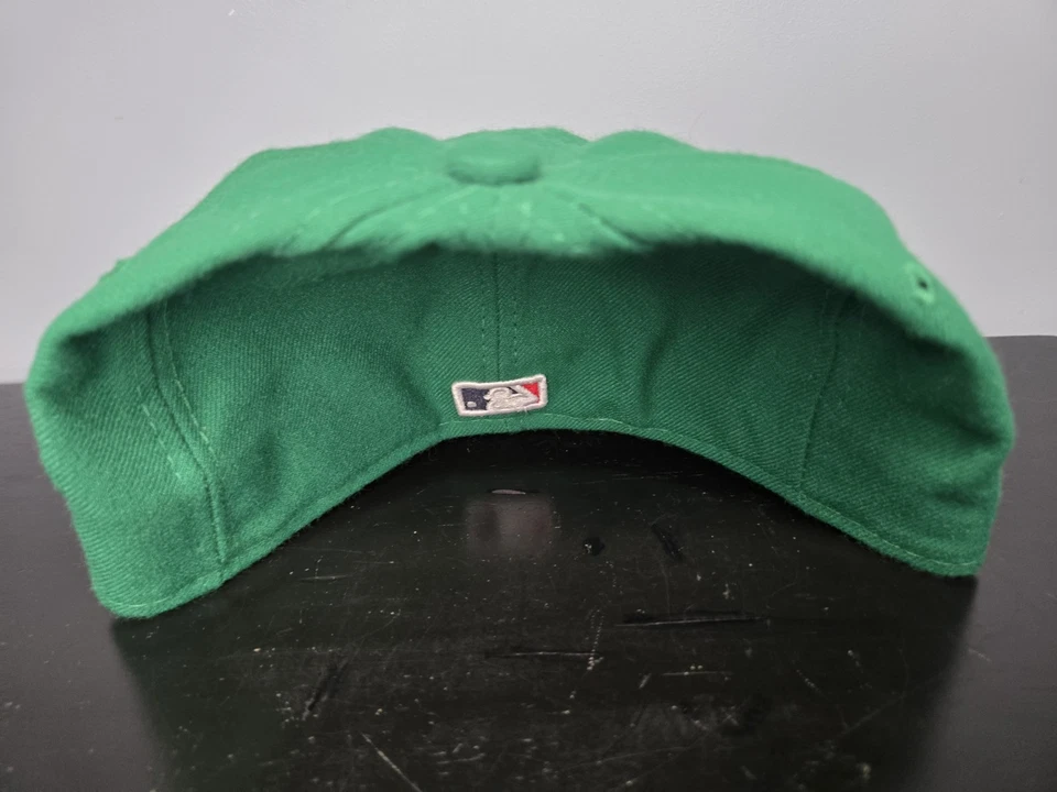 New Era 59Fifty Boston Medias Rojas Kelly Verde Día de San Patricio Sombrero Ajustado TALLA 7 Foto 3 de 4