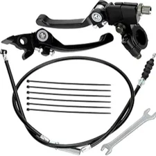 Folding Clutch Brake Lever Perch with Clutch Cable for 110cc 125cc 140cc 150cc D