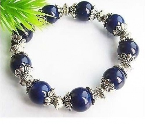Tibet Silver Lapis Lazuli Bracelet / Bangle