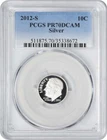 2012-S Roosevelt Dime PR70DCAM Silver PCGS