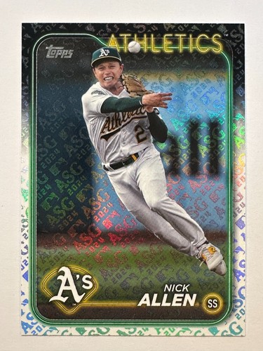 2024 Topps Nick Allen All-Star Game Foil ASG #599 Oakland Athletics - Picture 1 of 2