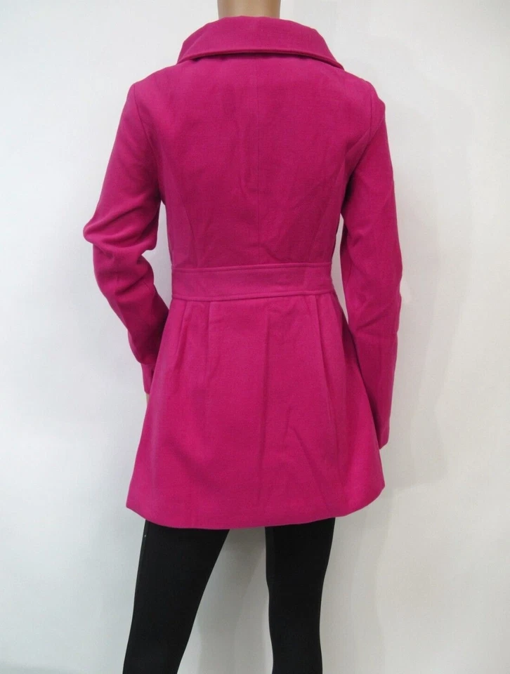 Abrigo para mujer Maple doble botonadura cintura imperio calce ajustado guisante talla XS Foto 4 de 4