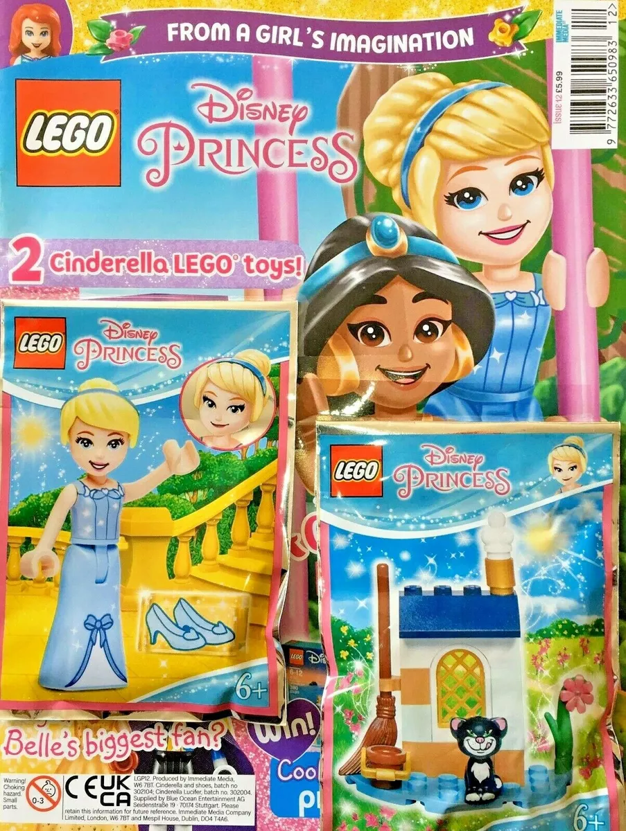 2021 Lego Disney Princess magazine 12 Cinderella Minifigure Cat Lucifer Toy