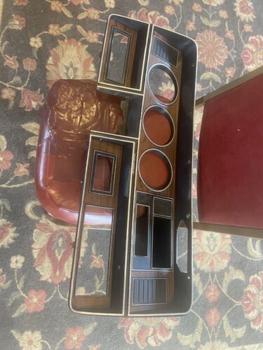 81 - 93 Dodge D100 D150 D250 Ramcharger Speedometer Cluster BEZEL Wood Grain OEM