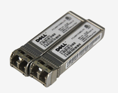 Lot of 2 Dell FTLX8571D3BCL-FC SFP+ 10Gb FC SR 850nm Optical Transceiver WTRD1