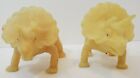 Vintage - 1987 Triceratops - Plastic Dinosaur - Lot of 2 - Made in China
