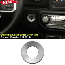 Inner Engine Start/Stop Switch Cover Trim Ring for Jeep Wrangler JL JT 2018-2020