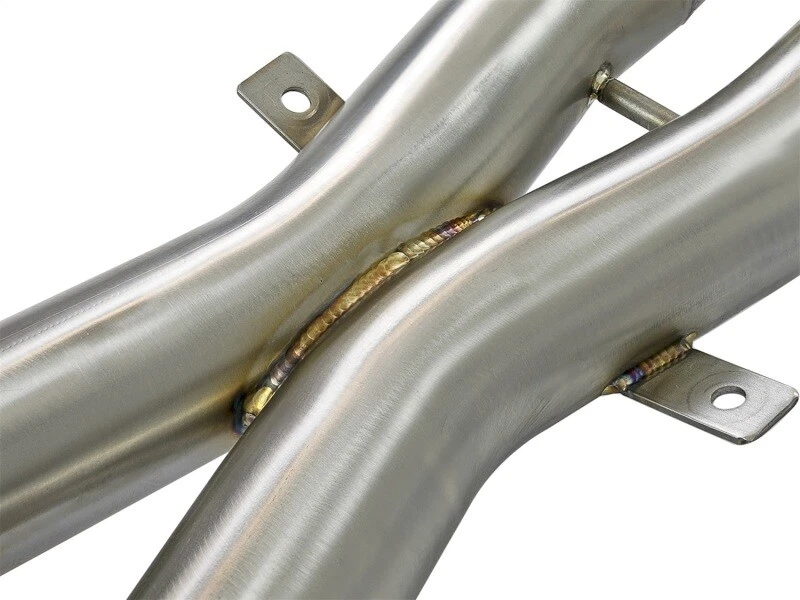 Escape trasero aFe MACH Force-Xp para 2-1/2 pulgadas 304 SS Cat con puntas pulidas 05-08 BMW Foto 4 de 4