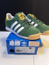 Rare NIB Adidas Samoa C Green Suede Youth 2.5 C75473