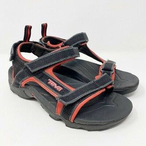 red teva sandals
