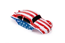 Custom Body Buggy America Flag Style for V1 Traxxas Maxx 1/10 Truck Shell Cover