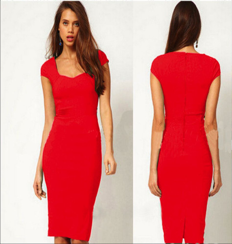 DS Women's Ladies Stylish Bodycon Business Cocktail Evening Party Dress - Picture 33 of 40