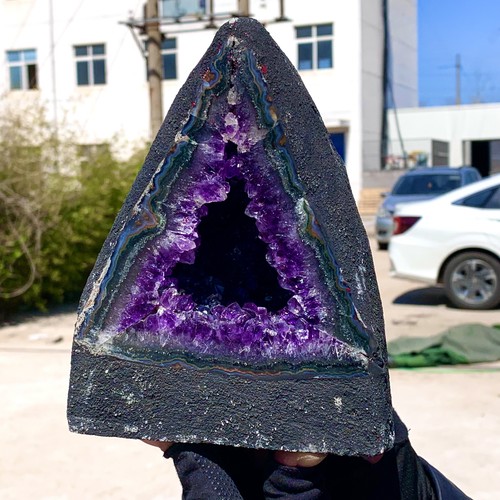 4.96LB Natural Amethyst geode quartz clustercrystal specimen Healing - Picture 3 of 20
