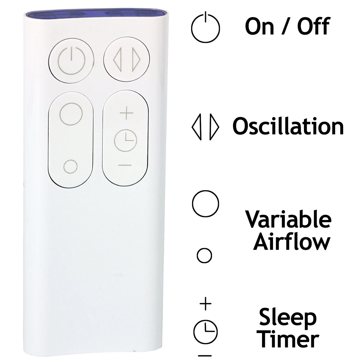DYSON AM06 AM07 AM08 Remote Control Handset Tower Fan Heater White