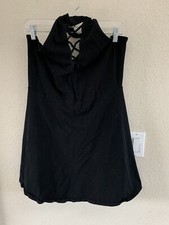 Express Design Studio Black Halter Knit Dress Size L