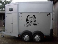 PERSONALISED 60CM PONY HORSE STICKERS DECALS CAR TRAILER HORSEBOX HORSES PONIES 