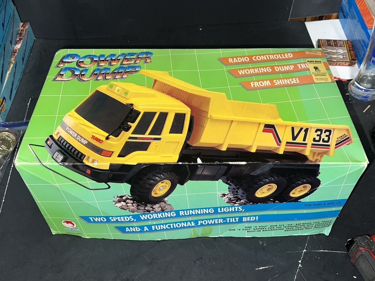 VTG SHINSEI JAPAN R/C POWER DUMP TRUCK NOS UNTESTED VERY VTG SHINSEI JAPAN R/C POWER DUMP TRUCK NOS UNTESTED VERY