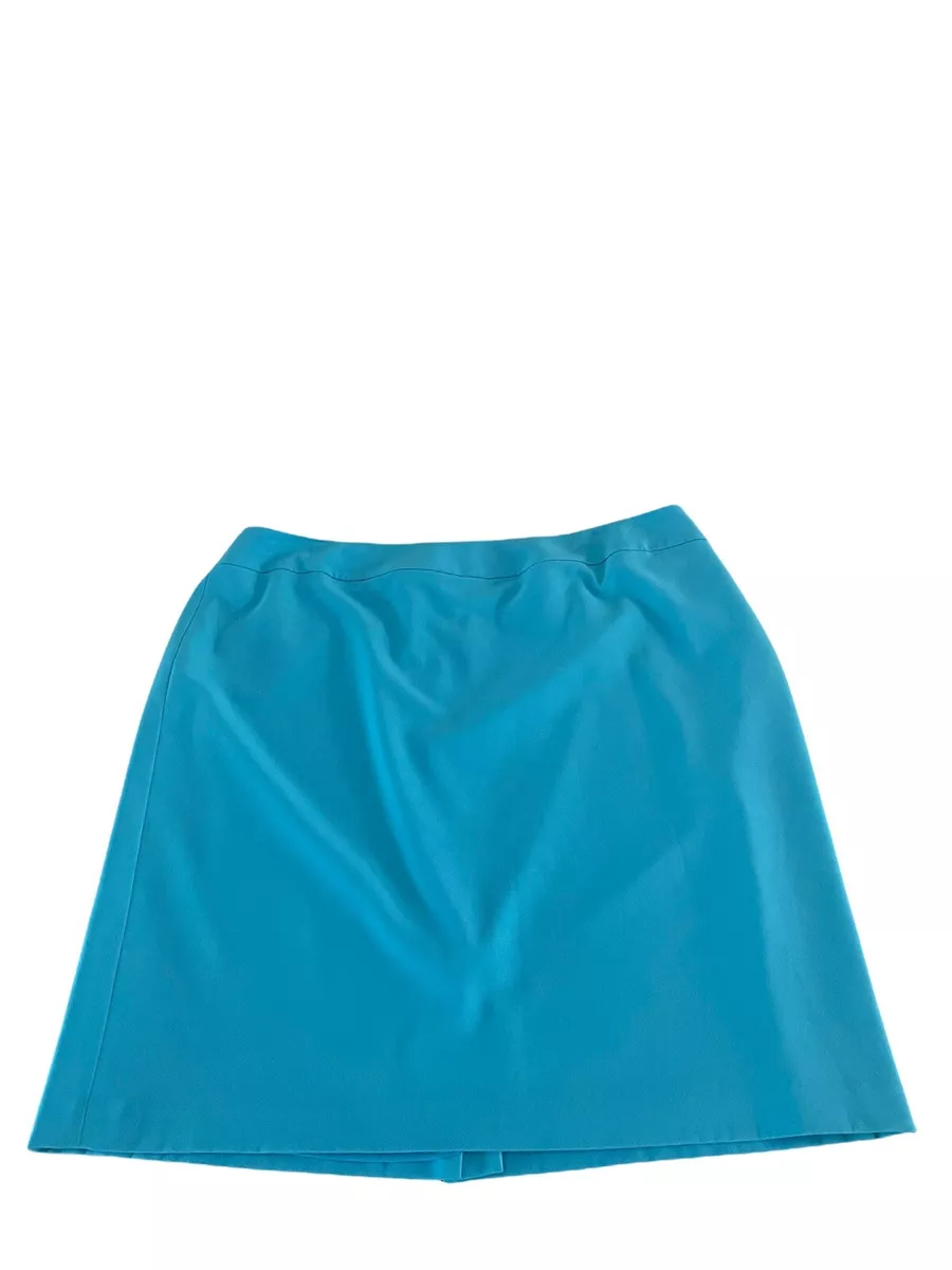 NINE WEST WOMEN'S PLUS SIZE STRETCH SKIRT SZ 24W AQUA RN # 54050 NWT