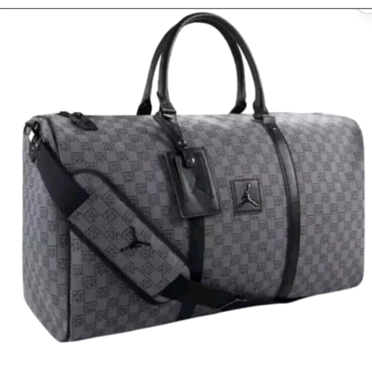 ★Nike Jordan Monogram Duffle Bag Black★ Nike Jordan Monogram Duffel Bag L Size 56cm 40L MONOGRAM