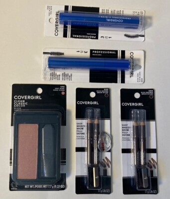 Covergirl Professional 3-in-1 Mascara Blush And Brow Pencil Lot New