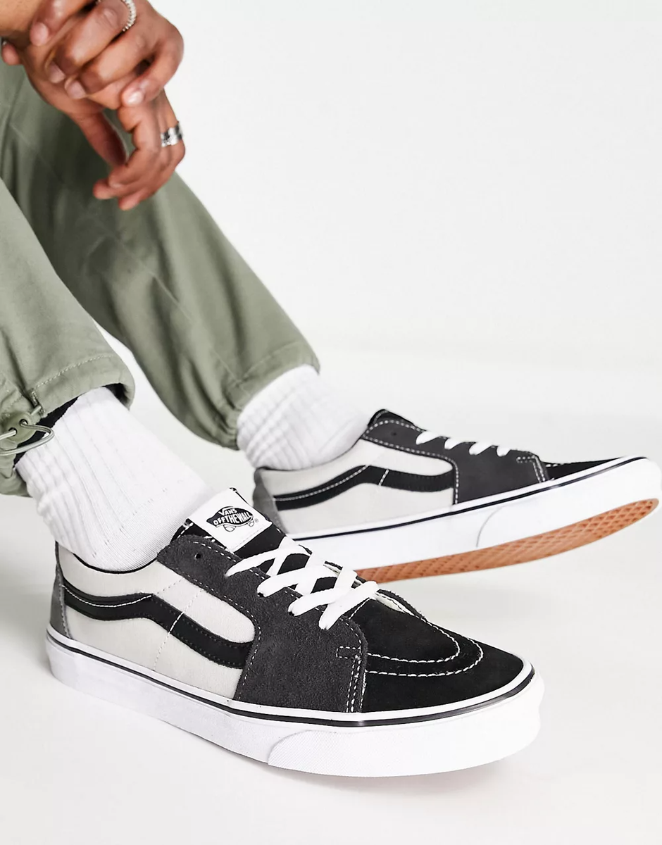 SIZE 7.5 - VANS MENS SK8 LOW Drizzle White Skateboard Shoes NIB | eBay