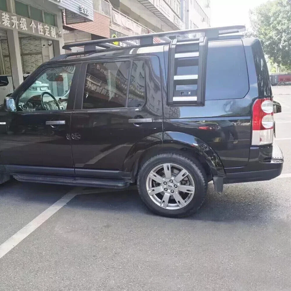 Portaequipajes de techo escalera plegable de expansión para Land Rover Discovery LR3 LR4 Foto 2 de 4