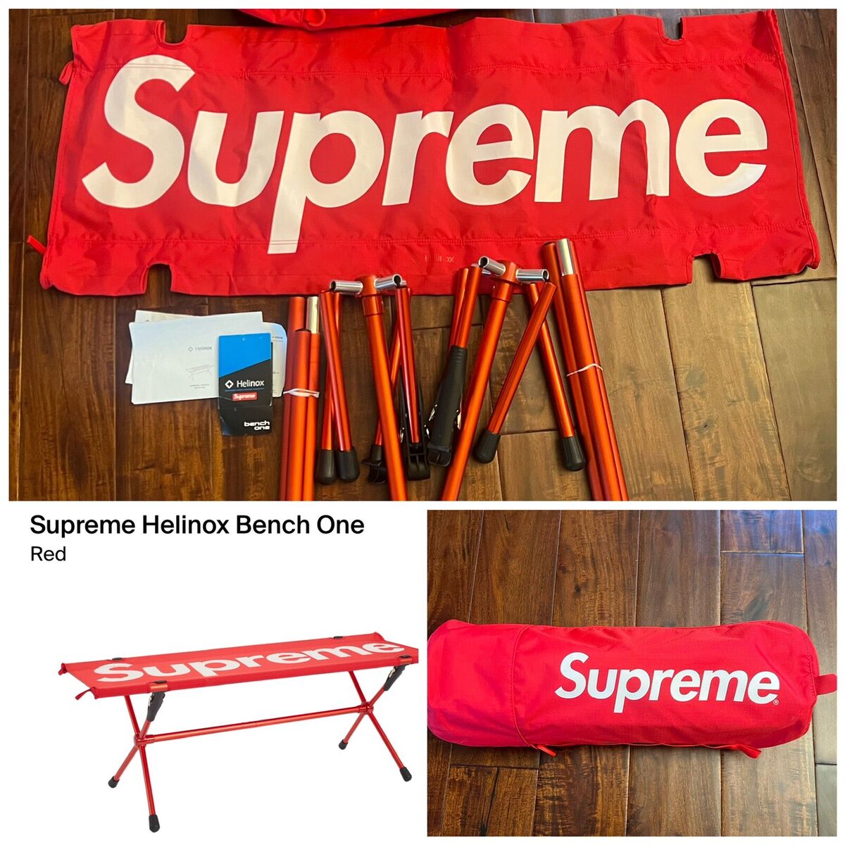 Supreme シュプリーム Helinox Bench One RED