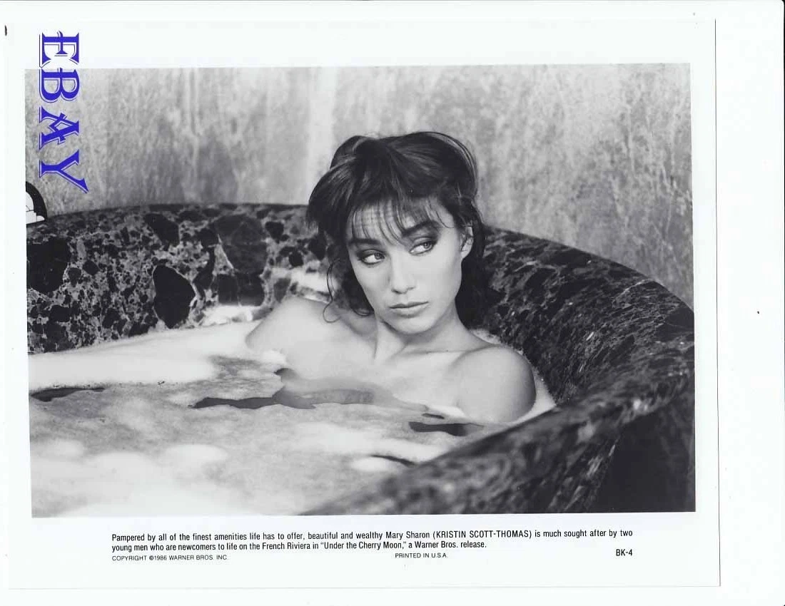 Kristin Scott-Thomas sexy in tub VINTAGE Photo Under The Cherry Moon | eBay