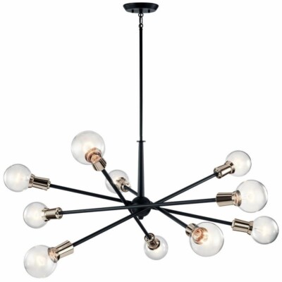 Kichler Lighting - 43119BK - Armstrong - 10 Light Modern Large Chandelier