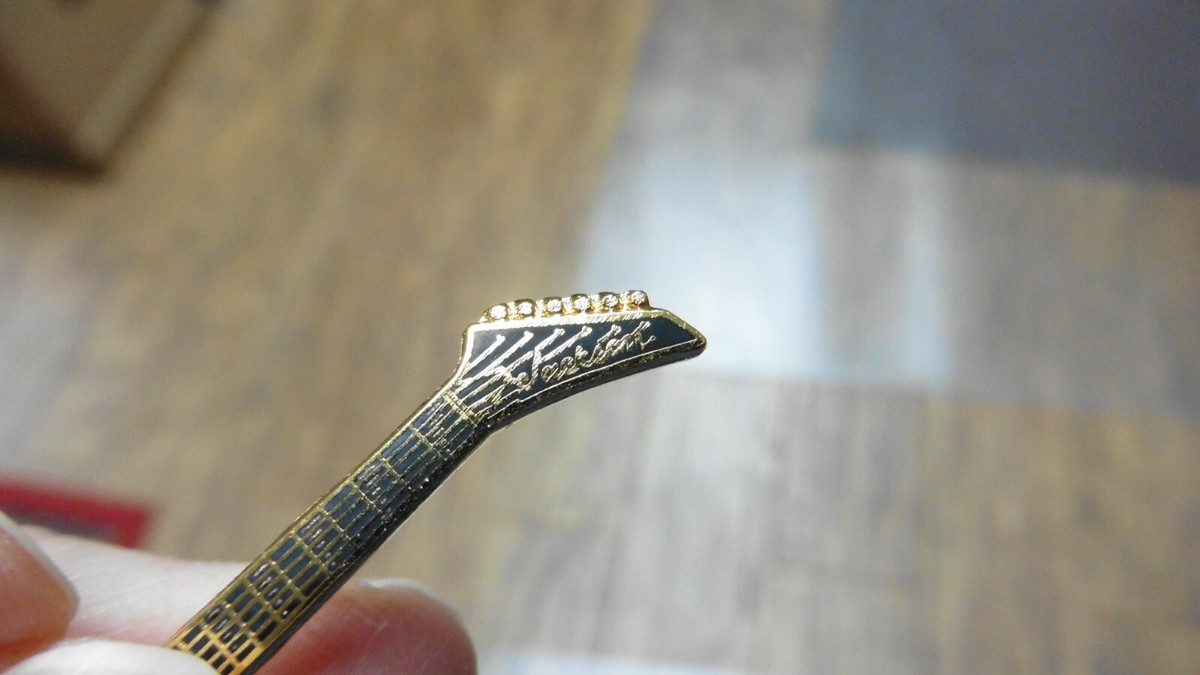 M308-A) JACKSON RANDY RHOADS Guitar Jewelry clasp PIN BROOCH M308-A) JACKSON RANDY RHOADS Guitar Jewelry clasp PIN BROOCH