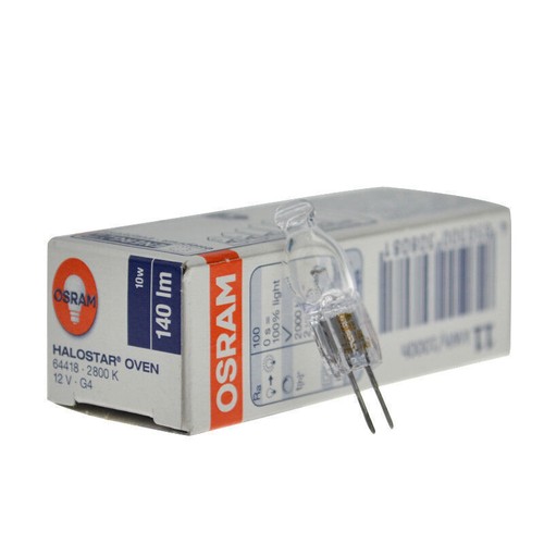 5xFor Halostar Oven 64418 2800K 12V10W G4 Backofen 300° Steaming Oven Light Bulb - Picture 2 of 3