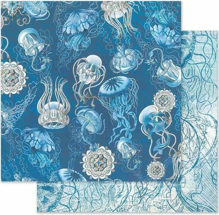 Graphic 45 Ocean Blue Sea Fish Snorkeling Island Octopus 8 x
