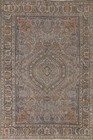Overdyed Tebriz Traditional 7x10 ft. Vintage Area Rug Handmade Wool Carpet