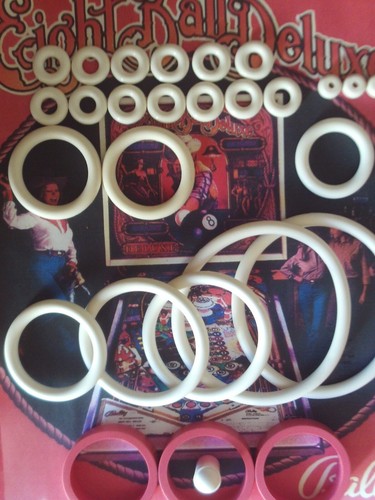 FLIPPER -BALLY-2 in 1-KIT ELASTIQUES CAOUTCHOUC-PINBALL RUBBER ring