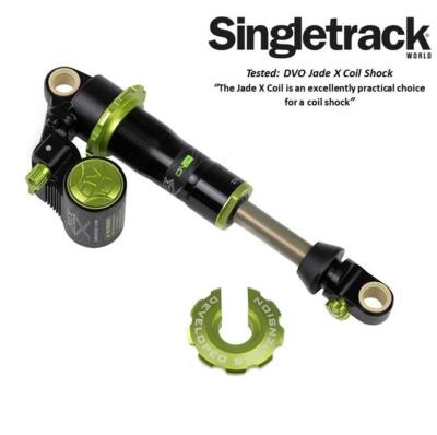 DVO Jade X MTB Rear Coil Shock Damper Only Black Green Metric Mount