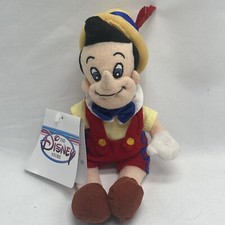 Vintage Disney Store Pinocchio Beanbag Plush Soft Toy 8" With Original Tag