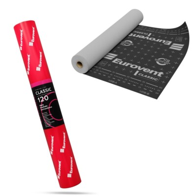 75qm Eurovent  CLASSIC 3-lagige Dachmembran Unterdeckbahn 120g/m2 Sd=0,02m ZVDH