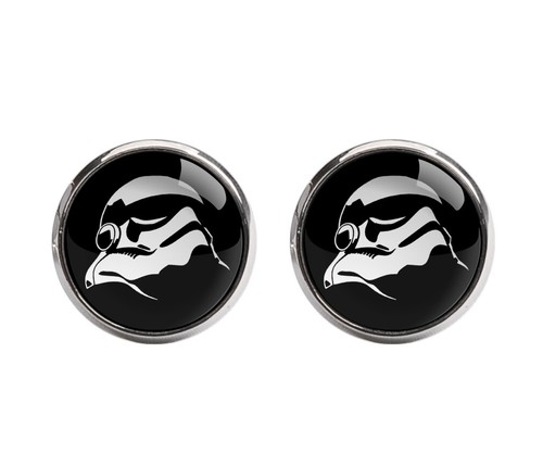Star Wars Stormtrooper Men Slim Groom 2.5" Party Tie Necktie Cufflink Cuff Link - Picture 22 of 29