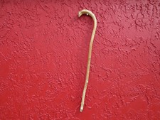 VINTAGE BENT WOOD CANE WALKING STICK Handmade FOLK ART 34"