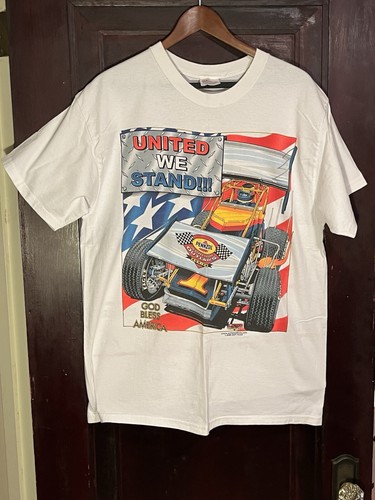 Vintage World of Outlaws “United We Stand” Men’s Sz Large Tshirt