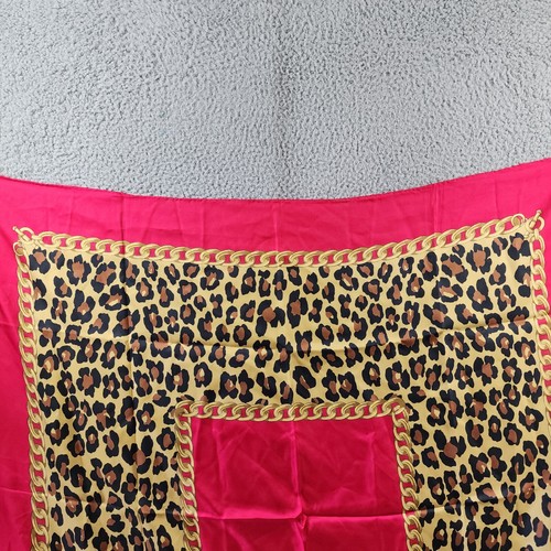Echo Leopard Charm Square Silk Scarf Women's One Size (35" x 35") Red Multi - Picture 2 of 10