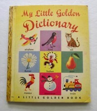 MY LITTLE GOLDEN DICTIONARY ~ Vintage Children's Book ~ Richard Scarry A Edition