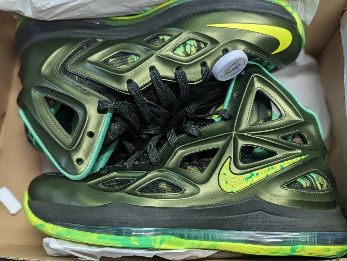 2014 NIKE AIR ZOOM HYPERPOSITE 2 FOAMPOSITE PINE POISON GREEN VOLT