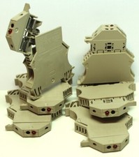 7 Unused Weidmuller Fusible Terminal Blocks, WSI-6, 20-30vdc, 40-60vac